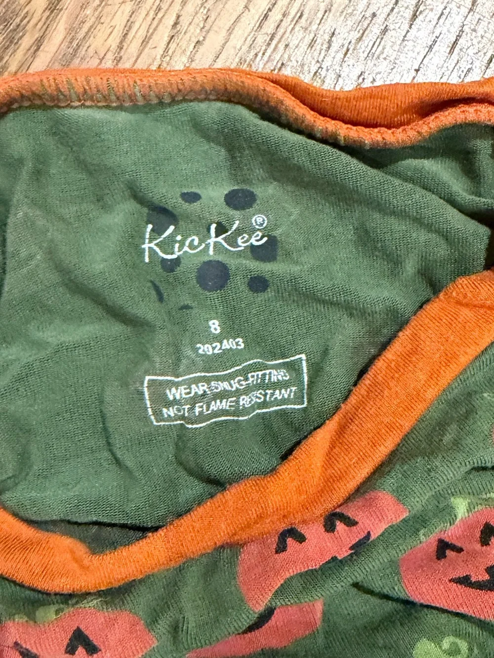 Kickee Pumpkin Print Pajama Set